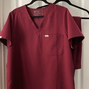 FIGS scrubs set - Burgundy XL